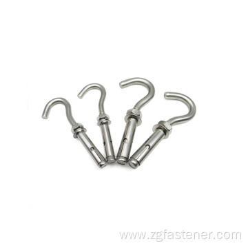 J Type Ring Hook Sleeve Expansion Anchor Bolts Stainless Steel Hook Bolt Sleeve Anchor